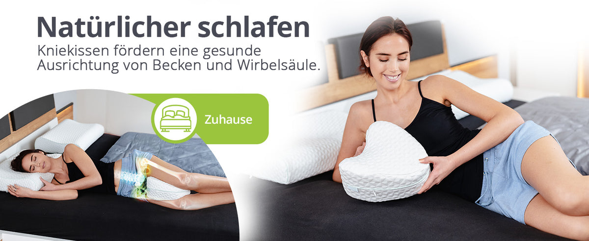 feela. Kniekissen für zuhause – natürliche Ausrichtung von Becken und Wirbelsäule