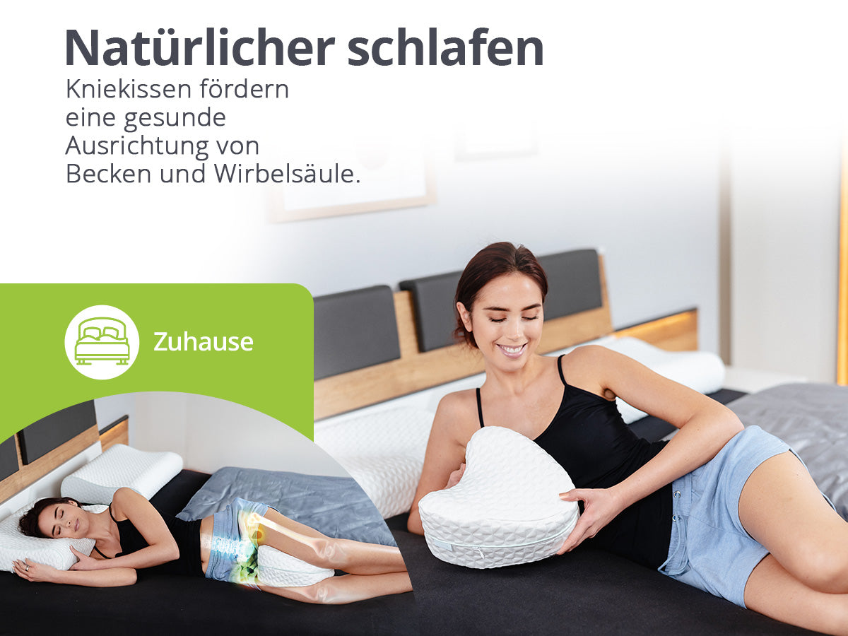 feela. Kniekissen für zuhause – natürliche Ausrichtung von Becken und Wirbelsäule