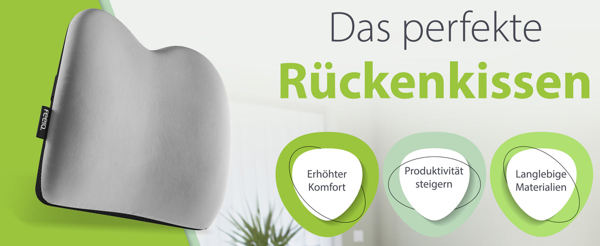 Das perfekte ergonomische Auto-Rückenkissen von feela. – Erhöht Komfort, steigert Produktivität und wird aus hochwertigen Materialien hergestellt