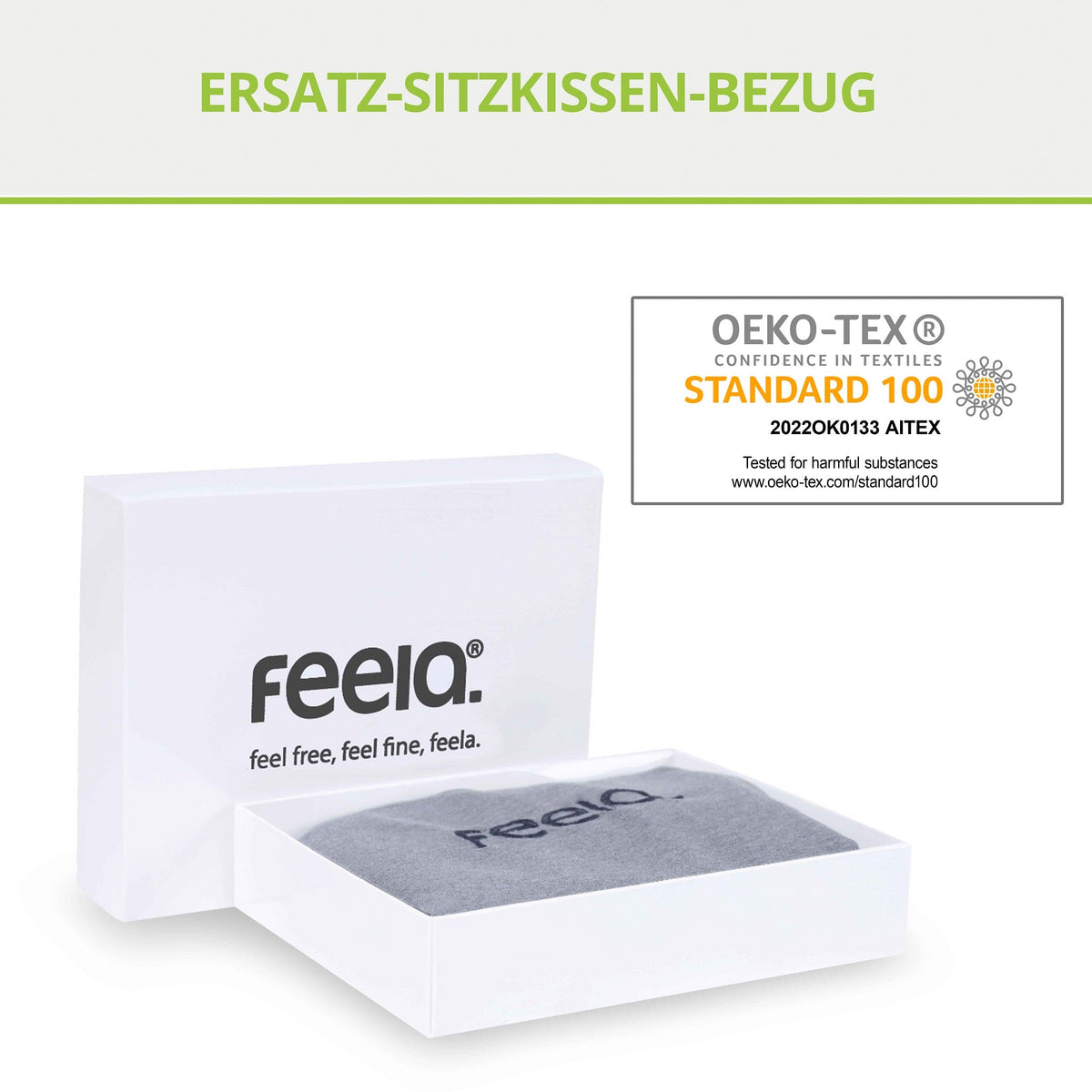 feela.® Ersatz-Bezug (Dunkelgrau) - feela.®