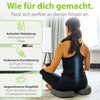 Orthopädisches Sitzkissen feela.® Dunkelgrau – Seitenansicht Ergonomie-Form