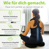 Orthopädisches Sitzkissen feela.® Schwarz – Seitenansicht Ergonomie-Form