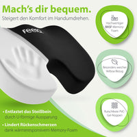 Memory-Foam-Material des feela. Sitzkissens – passt sich der Körperform an