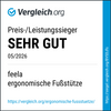 feela. Fußstütze – Preis-/Leistungssieger bei Vergleich.org (SEHR GUT, 05/2026)