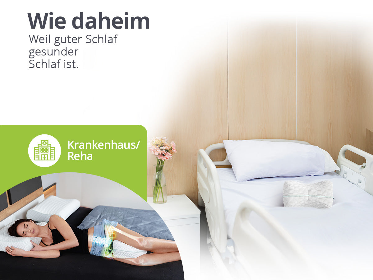 feela. Kniekissen im Krankenhaus oder in der Reha