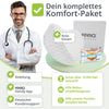 Weißes Kniekissen als Teil eines Komfort-Pakets mit feela®-Box und Hinweis-Karten