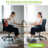 feela. Fußstütze Dunkelgrau Vorher-Nachher: Ergonomische Fußerhöhung für gesunde Sitzhaltung & Rückenentlastung im Büro.