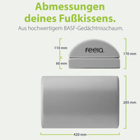 Fußstütze Abmessungen (Silber)