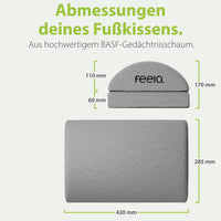 Fußstütze Abmessungen (Dunkelgrau)