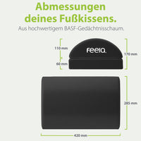Fußstütze Abmessungen (Schwarz)