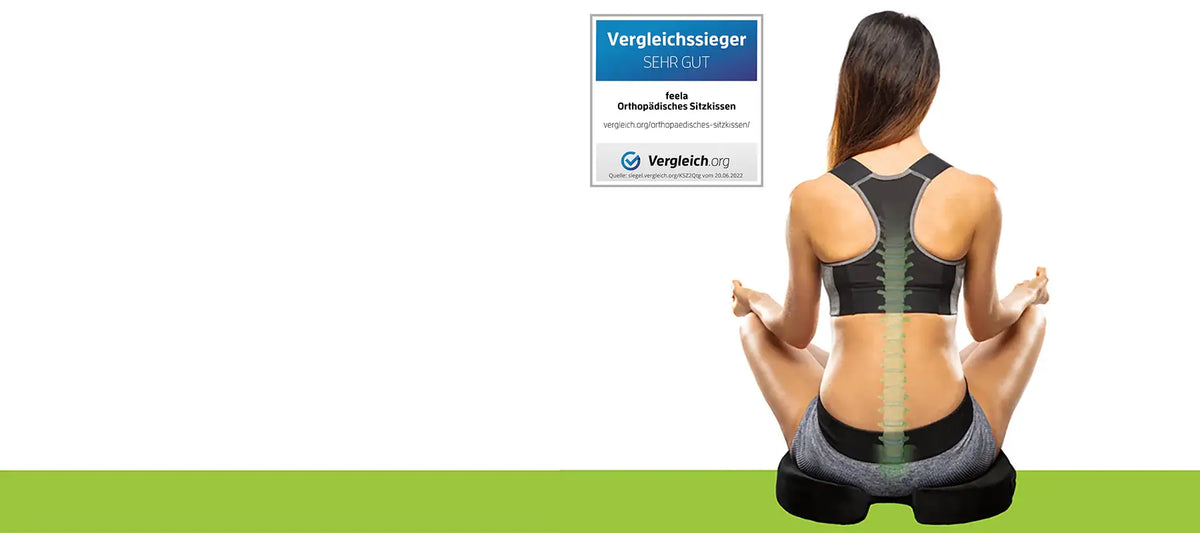Vergleich.org Auszeichnung – Testsieger feela. Sitzkissen