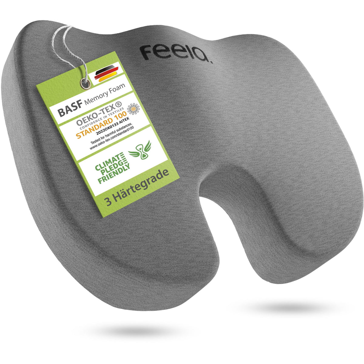 Autositzkissen aus Memory Foam mit rutschfester Unterseite und atmungsaktivem Bezug
