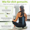 Orthopädisches Sitzkissen feela.® Schwarz – Seitenansicht Ergonomie-Form